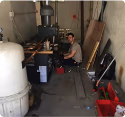 MCR Services technician completing a heating installation
