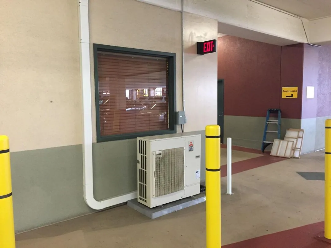MCR Services technicians installing HVAC equipment in the Eastern Sierra